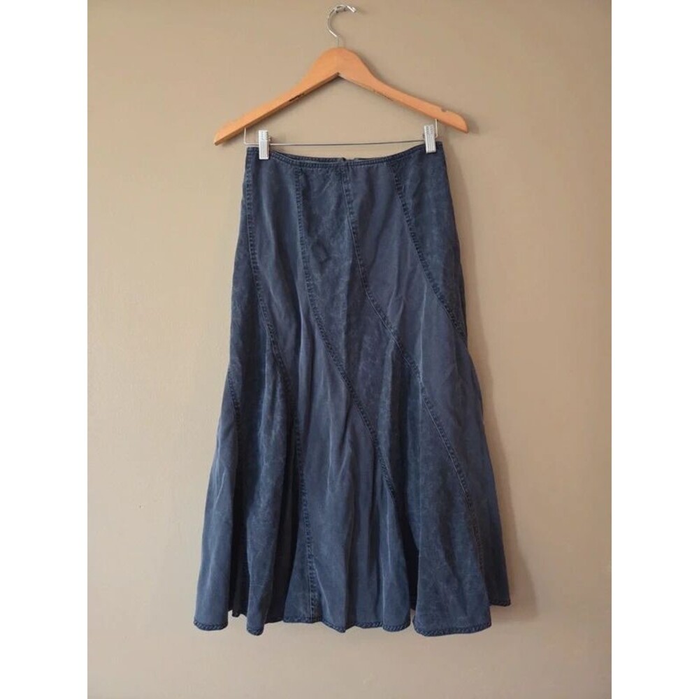 Y2K whimsygoth Blue marks and Spencer midi skirt